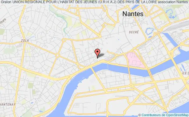 plan association Union Regionale Pour L'habitat Des Jeunes (u.r.h.a.j) Des Pays De La Loire Nantes
