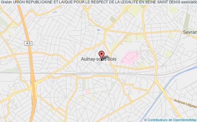 plan association Union Republicaine Et Laique Pour Le Respect De La Legalite En Seine Saint Denis Aulnay-sous-Bois