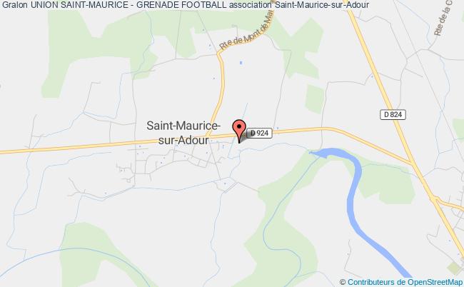 plan association Union Saint-maurice - Grenade Football Saint-Maurice-sur-Adour
