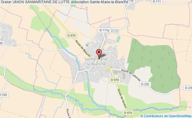 plan association Union Sanmaritaine De Lutte Sainte-Marie-la-Blanche