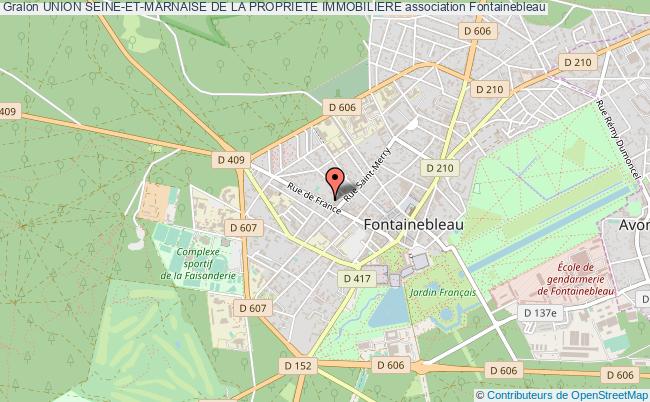 plan association Union Seine-et-marnaise De La Propriete Immobiliere Fontainebleau