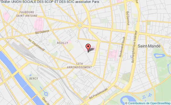 plan association Union Sociale Des Scop Et Des Scic Paris