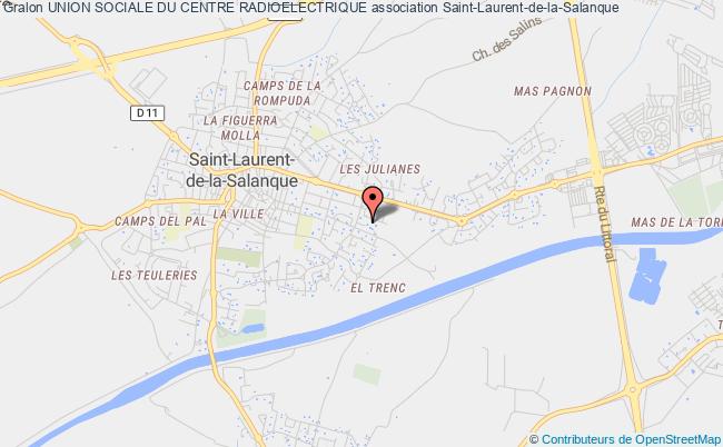 plan association Union Sociale Du Centre Radioelectrique Saint-Laurent-de-la-Salanque