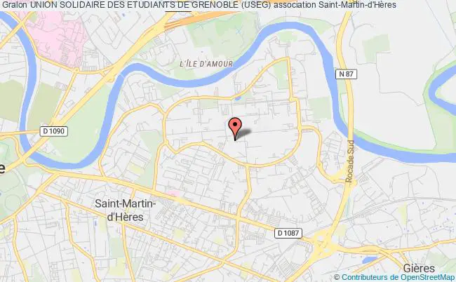 plan association Union Solidaire Des Etudiants De Grenoble (useg) Saint-Martin-d'Hères