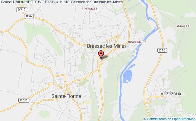 plan association Union Sportive Bassin Minier Brassac-les-Mines