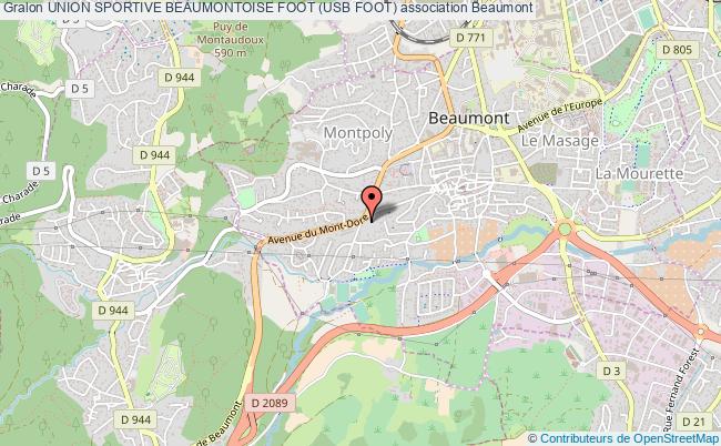 plan association Union Sportive Beaumontoise Foot (usb Foot) Beaumont