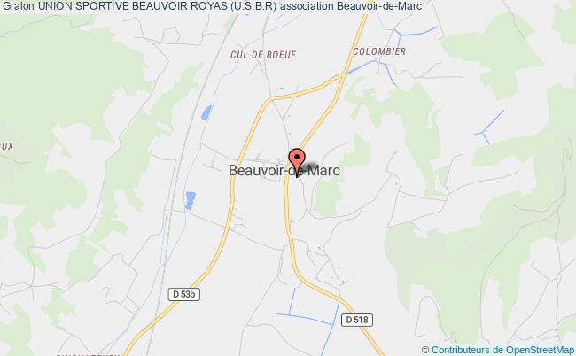 plan association Union Sportive Beauvoir Royas (u.s.b.r) Beauvoir-de-Marc