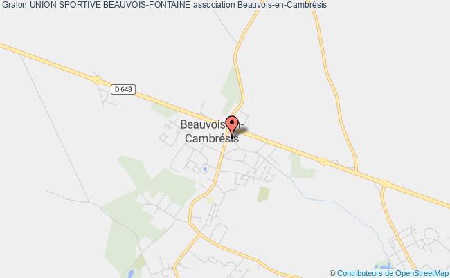 plan association Union Sportive Beauvois-fontaine Beauvois-en-Cambrésis