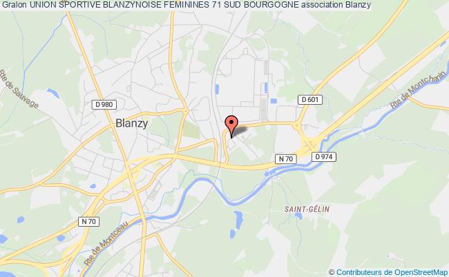 plan association Union Sportive Blanzynoise Feminines 71 Sud Bourgogne Blanzy