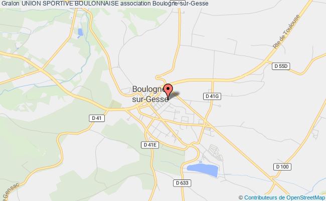plan association Union Sportive Boulonnaise Boulogne-sur-Gesse