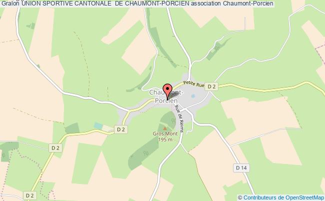plan association Union Sportive Cantonale  De Chaumont-porcien Chaumont-Porcien