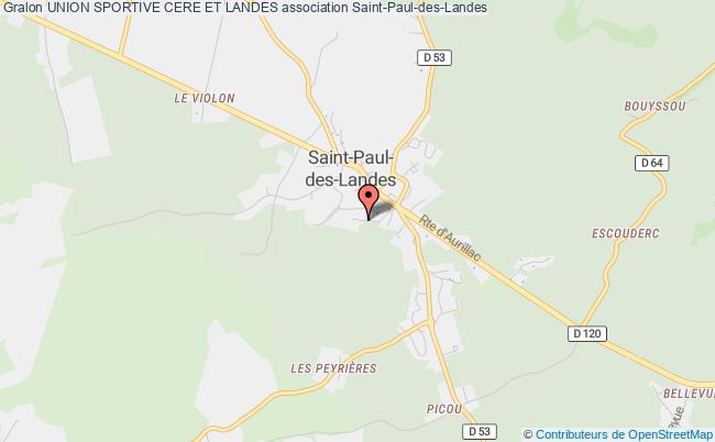plan association Union Sportive Cere Et Landes Saint-Paul-des-Landes