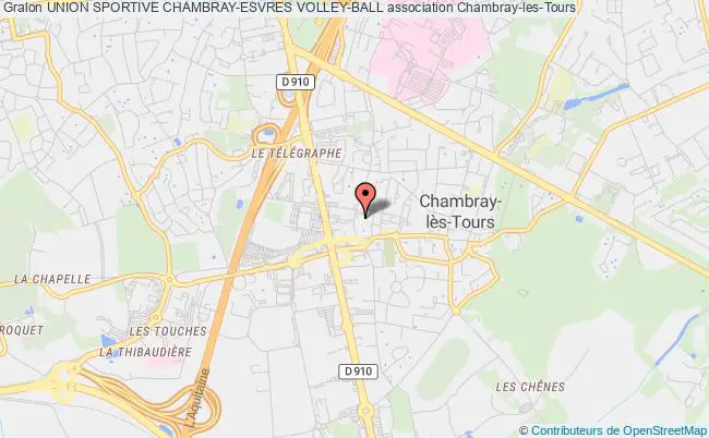 plan association Union Sportive Chambray-esvres Volley-ball Chambray-lès-Tours