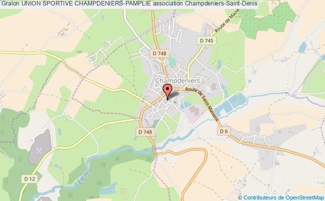 plan association Union Sportive Champdeniers-pamplie Champdeniers-Saint-Denis