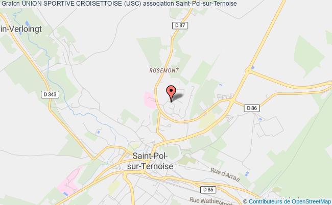 plan association Union Sportive Croisettoise (usc) Saint-Pol-sur-Ternoise