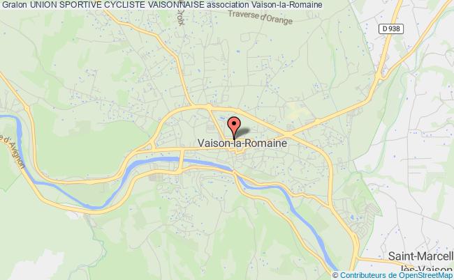 plan association Union Sportive Cycliste Vaisonnaise Vaison-la-Romaine