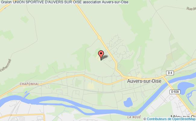 plan association Union Sportive D'auvers Sur Oise Auvers-sur-Oise