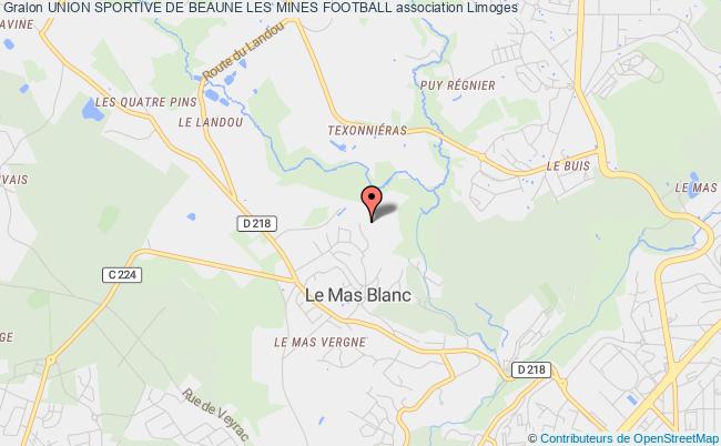 plan association Union Sportive De Beaune Les Mines Football Limoges