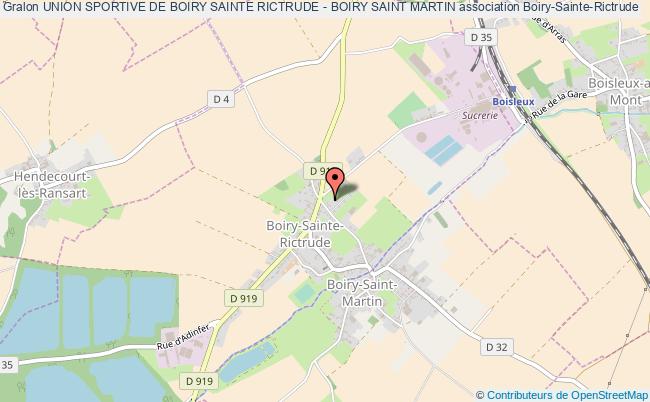 plan association Union Sportive De Boiry Sainte Rictrude - Boiry Saint Martin Boiry-Sainte-Rictrude