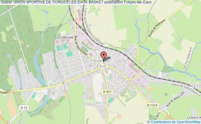 plan association Union Sportive De Forges-les-eaux Basket- Ball 