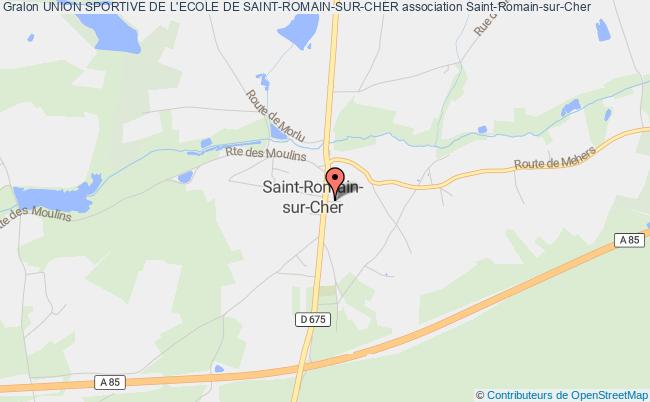 plan association Union Sportive De L'ecole De Saint-romain-sur-cher Saint-Romain-sur-Cher