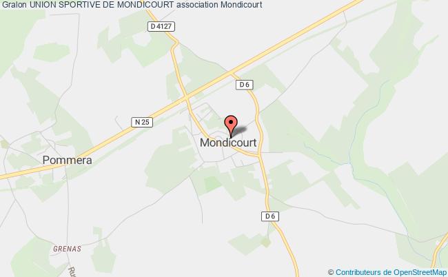 plan association Union Sportive De Mondicourt Mondicourt