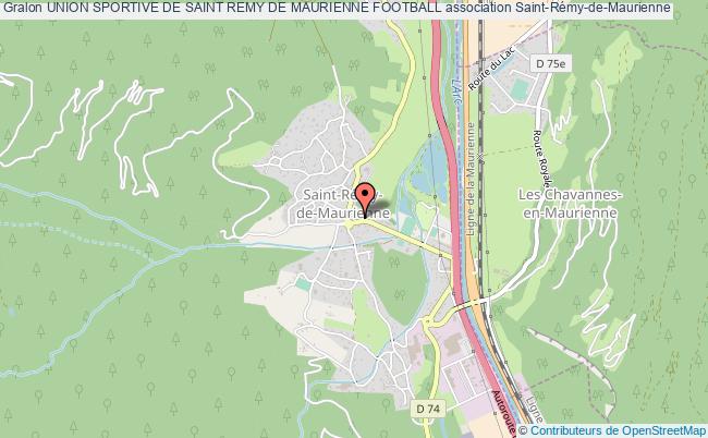 plan association Union Sportive De Saint Remy De Maurienne Football Saint-Rémy-de-Maurienne