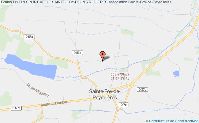 plan association Union Sportive De Sainte-foy-de-peyrolieres Sainte-Foy-de-Peyrolières