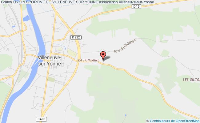 plan association Union Sportive De Villeneuve Sur Yonne Villeneuve-sur-Yonne