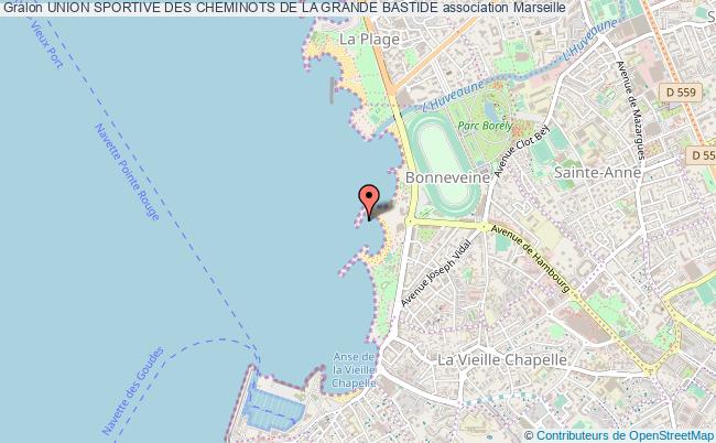 plan association Union Sportive Des Cheminots De La Grande Bastide Marseille