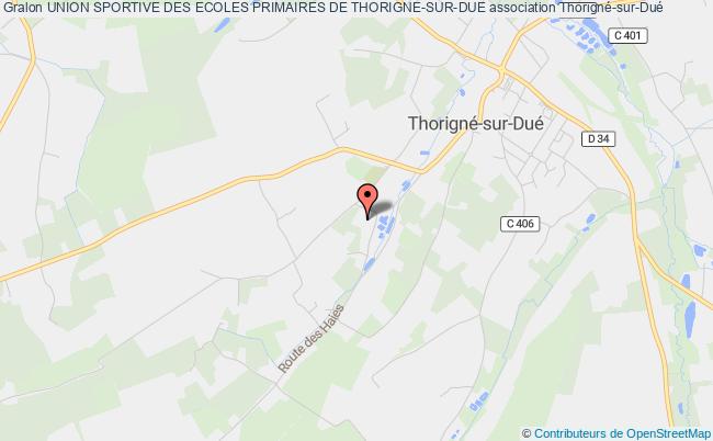 plan association Union Sportive Des Ecoles Primaires De Thorigne-sur-due Thorigné-sur-Dué
