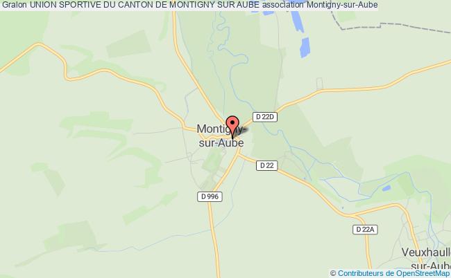 plan association Union Sportive Du Canton De Montigny Sur Aube Montigny-sur-Aube