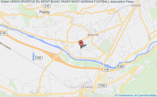 plan association Union Sportive Du Mont-blanc Passy-saint-gervais Football Passy