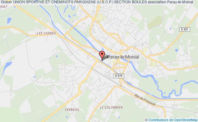 plan association Union Sportive Et Cheminots Parodiens (u.s.c.p.) Paray-le-Monial