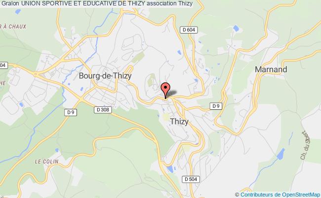 plan association Union Sportive Et Educative De Thizy Thizy-les-Bourgs