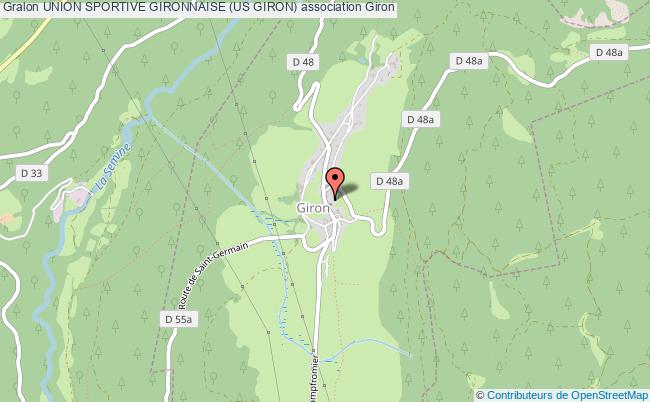 plan association Union Sportive Gironnaise (us Giron) 