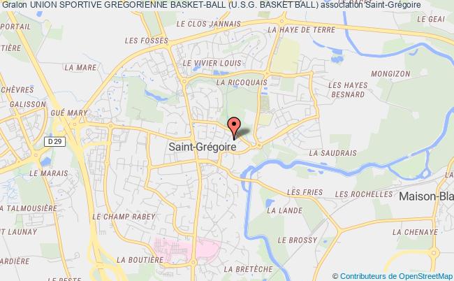 plan association Union Sportive Gregorienne Basket-ball (u.s.g. Basket Ball) Saint-Grégoire