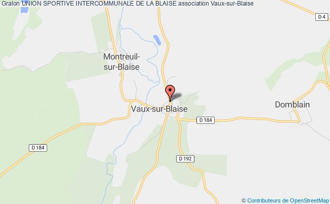 plan association Union Sportive Intercommunale De La Blaise Vaux-sur-Blaise