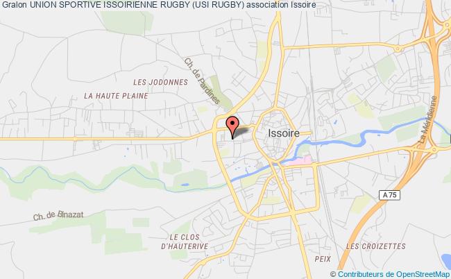 plan association Union Sportive Issoirienne Rugby (usi Rugby) Issoire