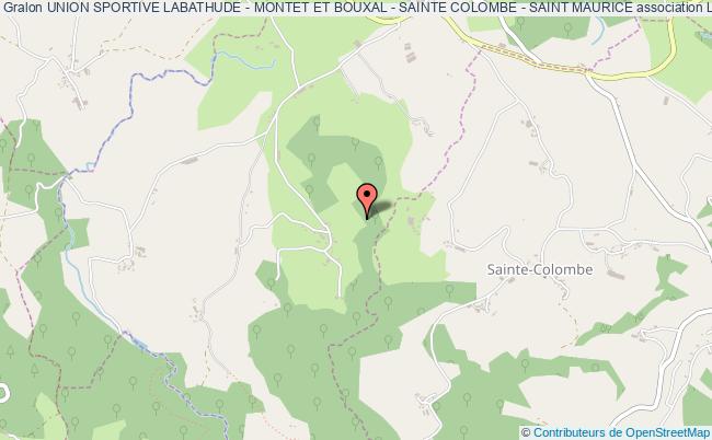 plan association Union Sportive Labathude - Montet Et Bouxal - Sainte Colombe - Saint Maurice Labathude