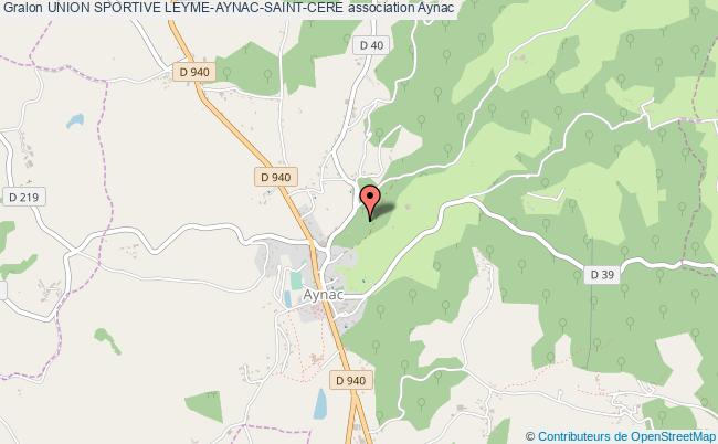 plan association Union Sportive Leyme-aynac-saint-cere Aynac