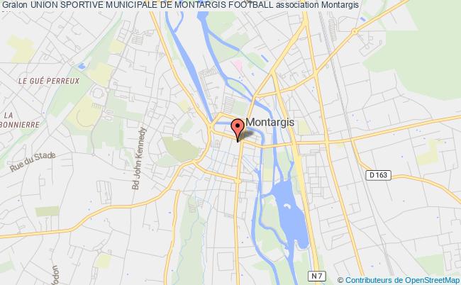 plan association Union Sportive Municipale De Montargis Football Montargis