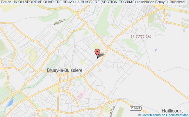 plan association Union Sportive Ouvriere Bruay-la-buissiere (section Escrime) Bruay-la-Buissière