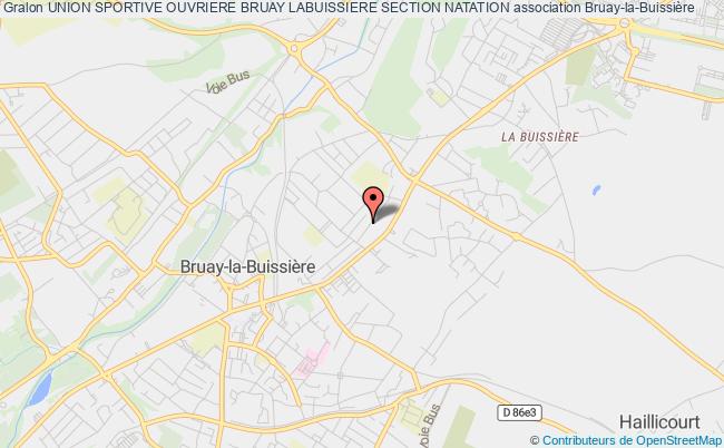 plan association Union Sportive Ouvriere Bruay Labuissiere Section Natation Bruay-la-Buissière