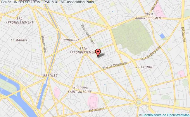 plan association Union Sportive Paris Xieme Paris
