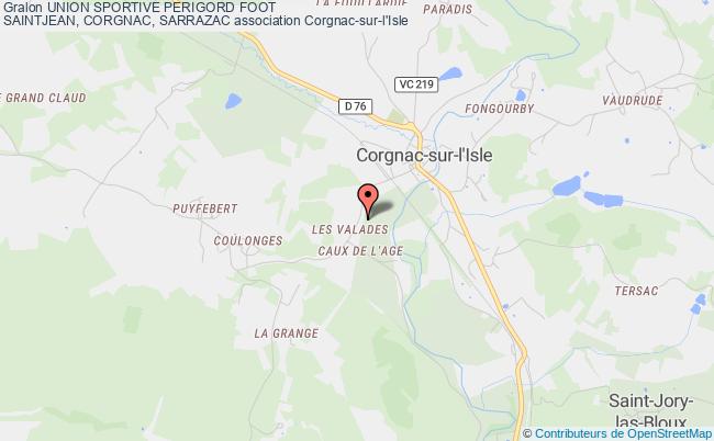 plan association Union Sportive Perigord Foot
Saintjean, Corgnac, Sarrazac Corgnac-sur-l'Isle