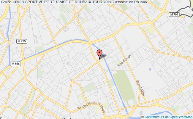 plan association Union Sportive Portugaise De Roubaix-tourcoing Roubaix