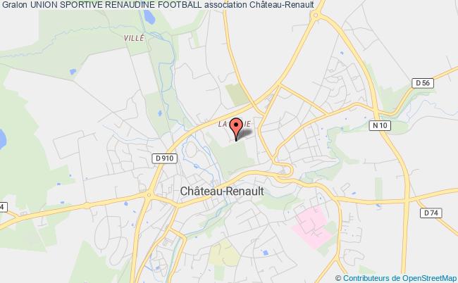 plan association Union Sportive Renaudine Football Château-Renault