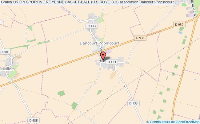plan association Union Sportive Royenne Basket-ball (u.s.roye.b.b) Dancourt-Popincourt
