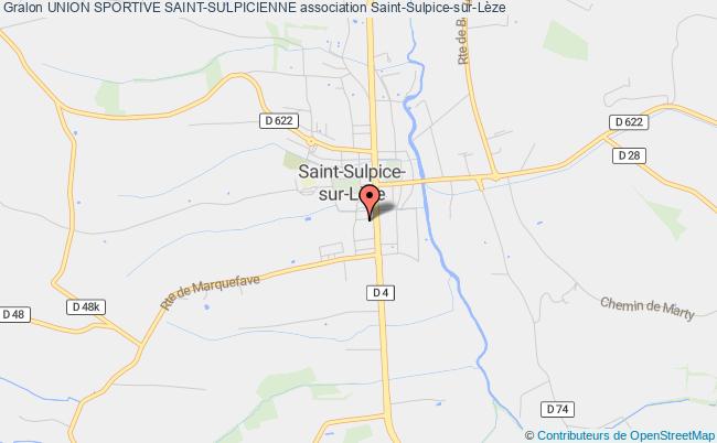 plan association Union Sportive Saint-sulpicienne Saint-Sulpice-sur-Lèze